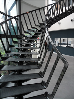 Industrial Design - Carbon Fibre Stairway - TEMA